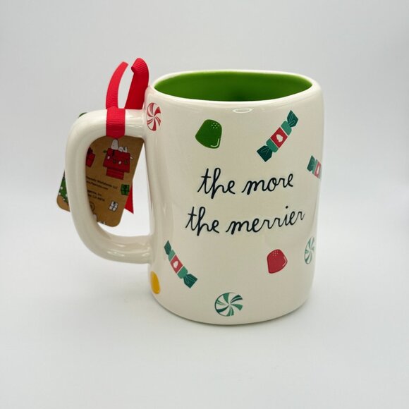 Snoopy and Woodstock Christmas mug by Rae Dunn | the more the merrier Peanuts - Picture 3 of 5